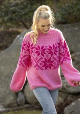 "Luna" Genser - Viking Design 2416-2 Kit - XS-XL - Viking Alpaca Bris