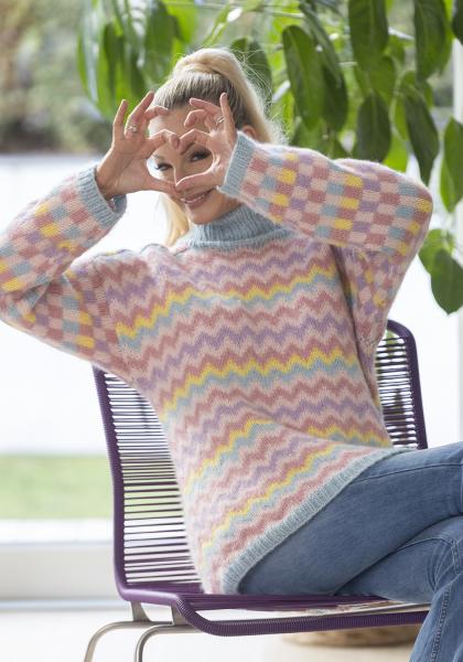 "Emina" Genser - Viking Design 2416-1 Kit - XS-XXL - Viking Alpaca Bris