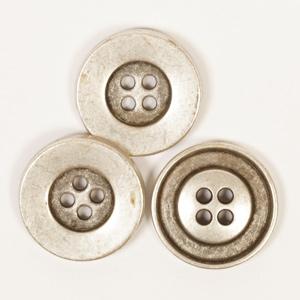 Antik Sølv knap 20 mm