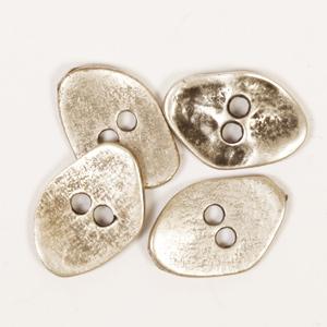 Kantet sølvknap 20 mm 534