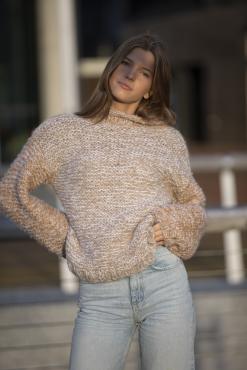 "Groove" Genser - Viking Design 2029-11 Kit - XS-XXL - Viking Alpaca Bris og Mohrino