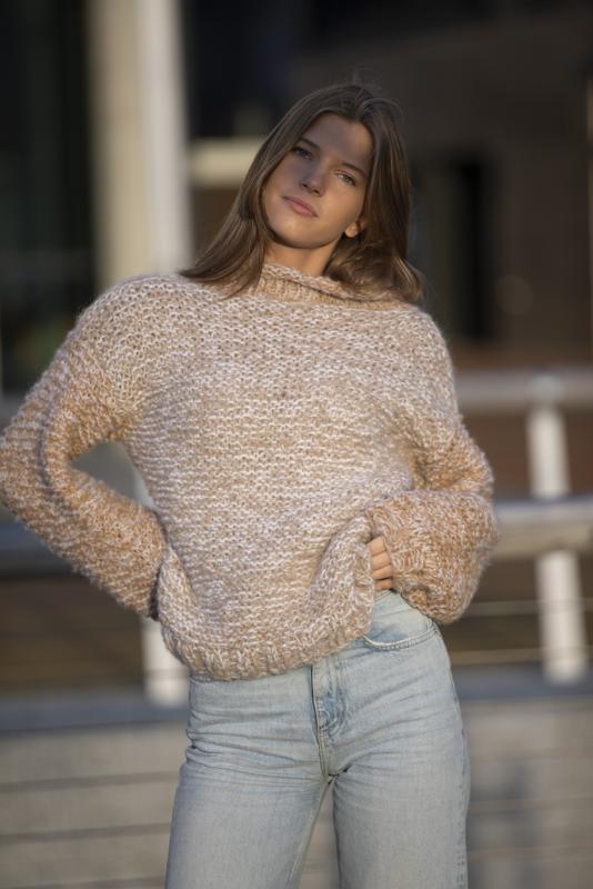 "Groove" Tröja - Viking Design 2029-11 Kit - XS-XXL - Viking Alpaca Bris och Mohrino