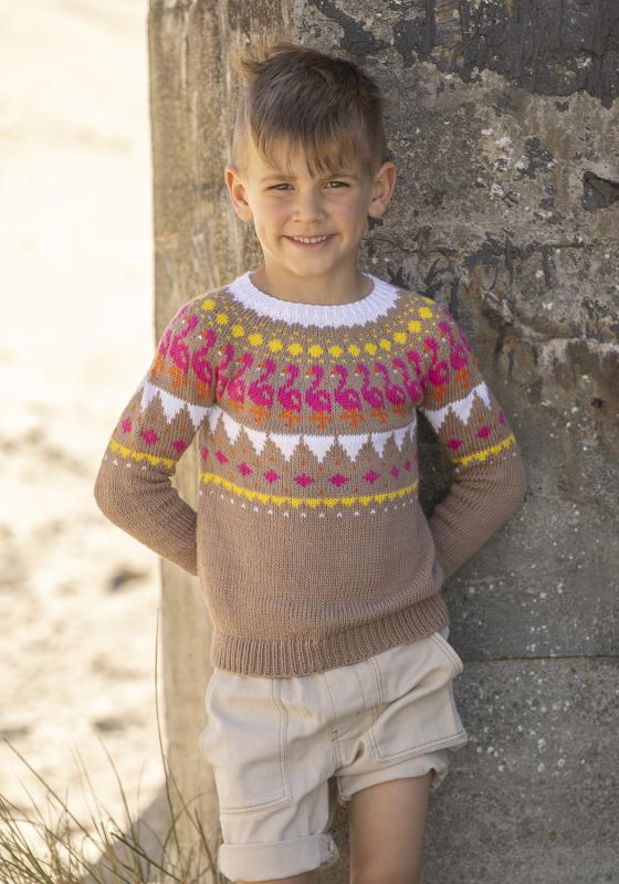 "Flamenco" Tröja - Viking Design 2422-3C Kit - 2-12 År - Viking Bamboo