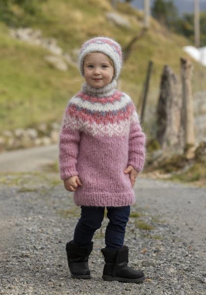 "Nova" Genser og hue - Viking Design 2026-7 Kit - 2-12 År - Viking Mohrino
