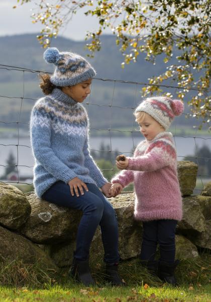 "Nova" Genser og hue - Viking Design 2026-1 Kit - 2-12 År - Viking Mohrino