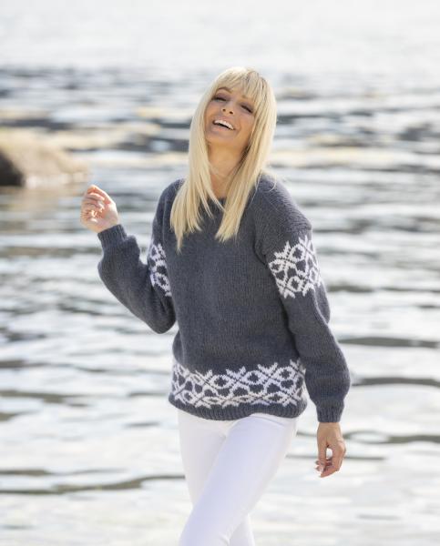 "Kos" Genser - Viking Design 2022-9 Kit - XS-XXL - Viking Alpaca Bris
