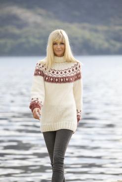 "Sinn" Genser - Viking Design 2022-8 Kit - XS-XXL - Viking Alpaca Bris