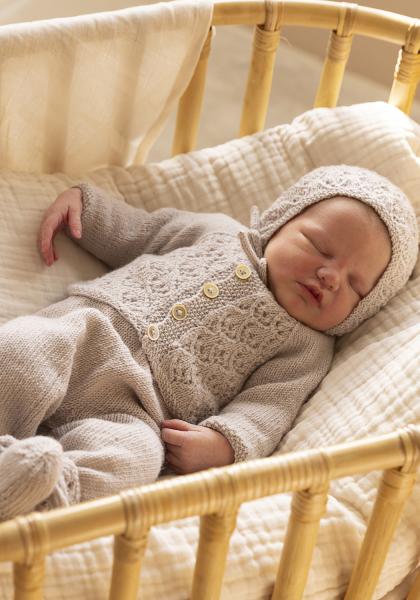 "Marlow" Sæt, Jakke, buks, kyse og sokker - Viking Design 2417-10 Kit - 1 - 24 mdr - Viking Trend merino petite