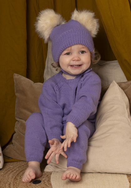 "Maylin" Sæt, Jakke, buks og hue - Viking Design 2417-9 Kit - 1 - 24 mdr - Viking Trend merino petite