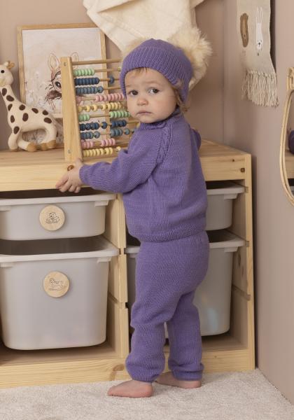 "Maylin" Sæt, Jakke, buks og hue - Viking Design 2417-9 Kit - 1 - 24 mdr - Viking Trend merino petite