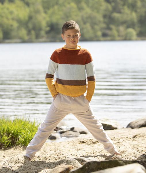 "Mikkel" Genser - Viking Design 2019-8 Kit - 2-12 År - Viking Bamboo