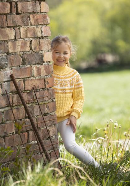 "Solin" Genser - Viking Design 2019-7 Kit - 2-12 År - Viking Bamboo