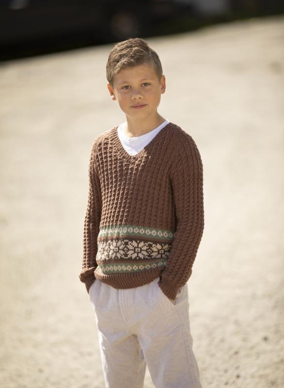 "Albert" Tröja - Viking Design 2019-5 Kit - 2-12 År - Viking Bamboo
