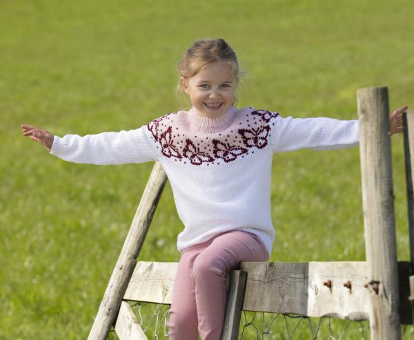 "Aurora" Genser - Viking Design 2019-1 Kit - 2-12 År - Viking Bamboo