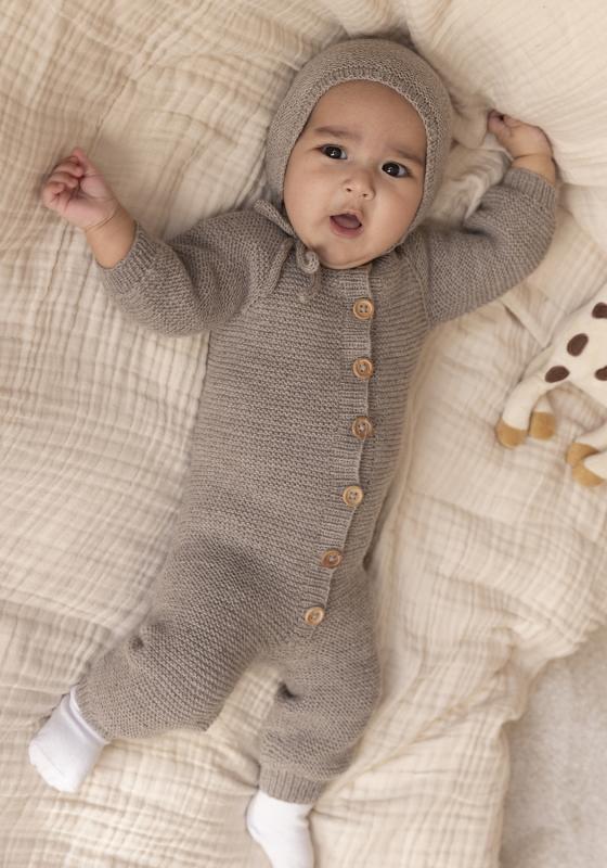 "Søren" Dragt och kyse - Viking Design 2417-4 Kit - 1 - 24 mdr - Viking Trend merino petite