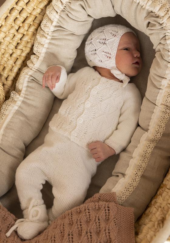 "Veslemøy" Sæt, Jakke, buks, sokker och kyse - Viking Design 2417-1B Kit - 0 - 24 mdr - Viking Trend merino petite