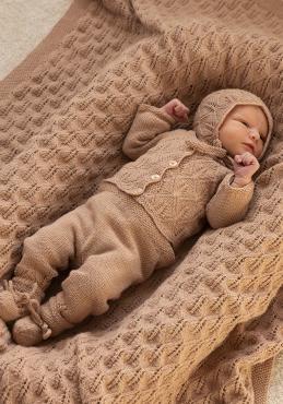"Veslemøy" Sæt, Jakke, buks, sokker og kyse - Viking Design 2417-1A Kit - 0 - 24 mdr - Viking Trend merino petite