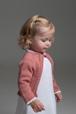 "Trulte" Bolero - Knøttestrikk 46 Kit - 1-24 Mdr. - Viking Bamboo
