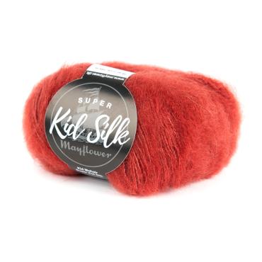 Mayflower Super Kid Silk - Æblerød 36
