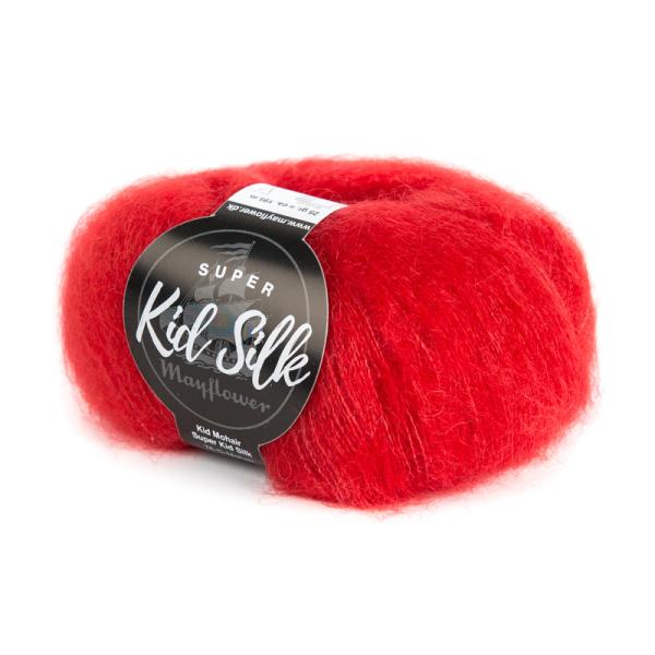 Mayflower Super Kid Silk - Postkasserød 20
