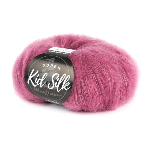 Mayflower Super Kid Silk - Mørk Rosa 16