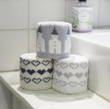 3 stk toiletrulleholder - Viking Design 1715-26 Kit - 10x10x35 cm - Viking Bjørk