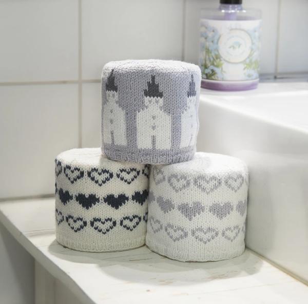3 stk toiletrulleholder - Viking Design 1715-26 Kit - 10x10x35 cm - Viking Bjørk