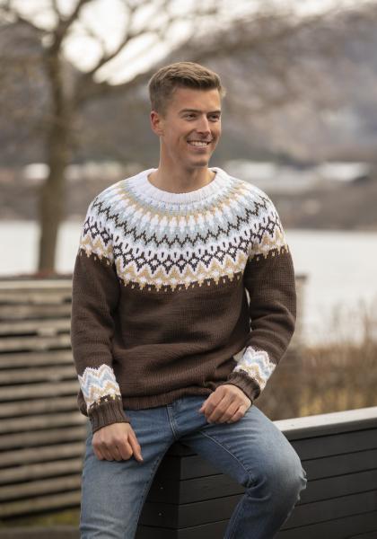 "Ingefær" Genser - Viking Design 2221-8 Kit - XS-XXL - Viking Vår