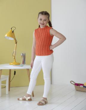 "Camilla" Sommertop- Viking Design 2219-2 Kit - 6 - 12 år - Viking Bjørk