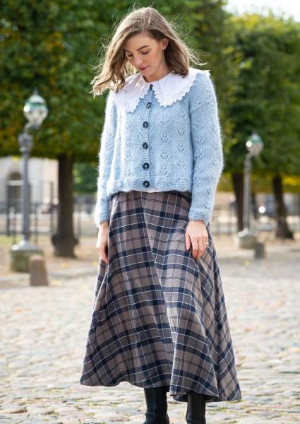 "Flora cardiganen" - Mayflower M14 blå - S - XXL - Mayflower Easy care og Kid Silk 