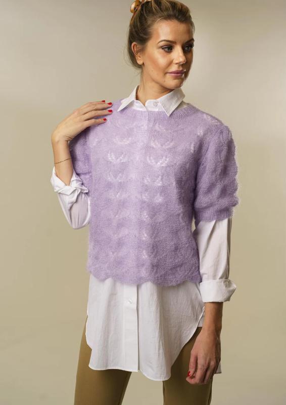 "Bluse med hulmønster" - Mayflower 1829 - S - XXXL - Super Kid Silk