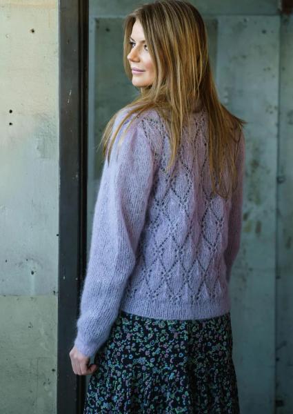 "Cardigan med hulmønster" - Mayflower 1784 - S - XXXL - Super Kid Silk