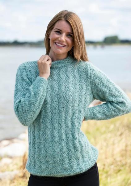 "Sweater med ret/vrangmønster" - Mayflower 1751 - S - XXXL - Mayflower Easy care og Kid Silk