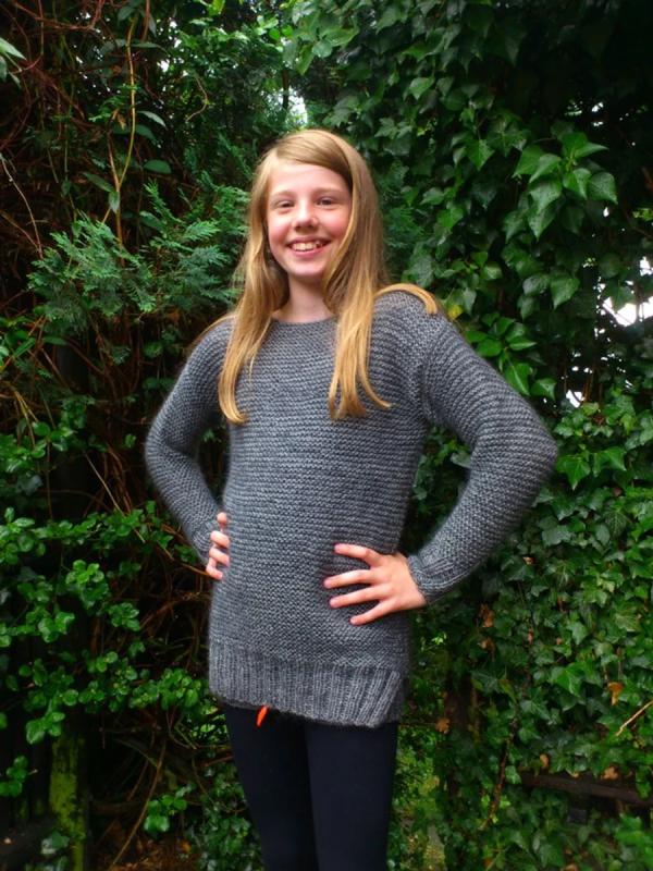 "Hygge sweater" blus - Mayflower 1385 - 4 - 16 år - Mayflower Easy care och Kid Silk