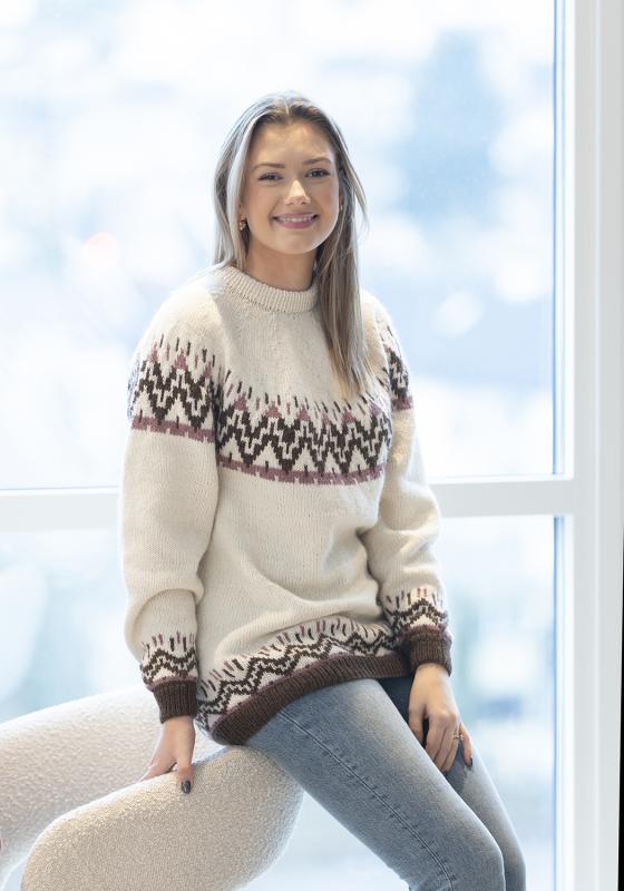 "Cliff" Tröja - Viking Design 2306-5 Kit - XS-XXL - Viking Alpaca Storm