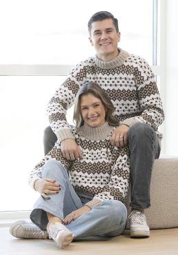 "Safe" Genser - Viking Design 2306-4 Kit - XS-XXXL - Viking Alpaca Storm