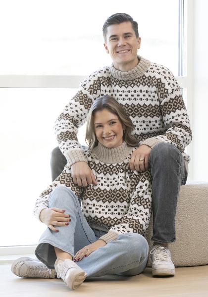"Safe" Genser - Viking Design 2306-4 Kit - XS-XXXL - Viking Alpaca Storm