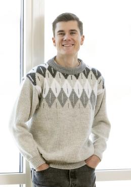 "Runner" Genser - Viking Design 2306-1 Kit - XS-XXL - Viking Alpaca Storm 