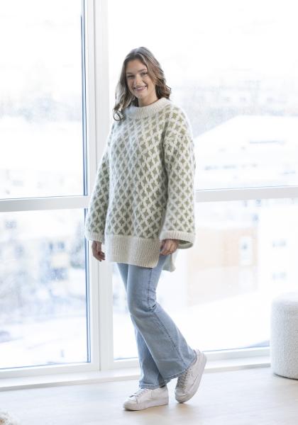 "Mølle" Genser - Viking Design 2305-2 Kit - XS-XL - Viking Alpaca Bris