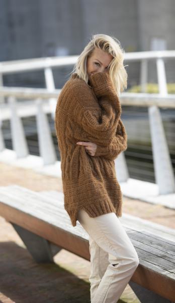 "Skylar" Genser - Viking Design 2226-1A Kit - XS-XXL - Viking Alpaca Bris