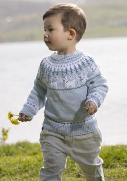 "Hunde" Genser- Viking Design 2323-6A Kit - 1 - 8år - Viking Bambino