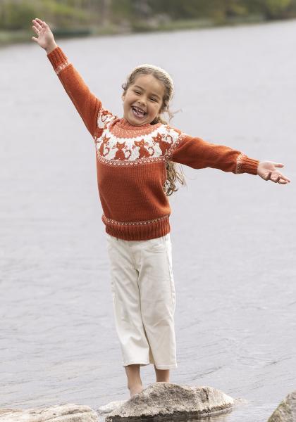 "Katte" Genser- Viking Design 2323-4 Kit - 1 - 8år - Viking Bambino