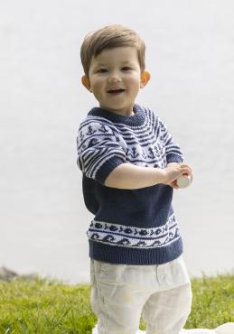 "Maritim" T-shirt- Viking Design 2323-2B Kit - 1 - 8år - Viking Bambino