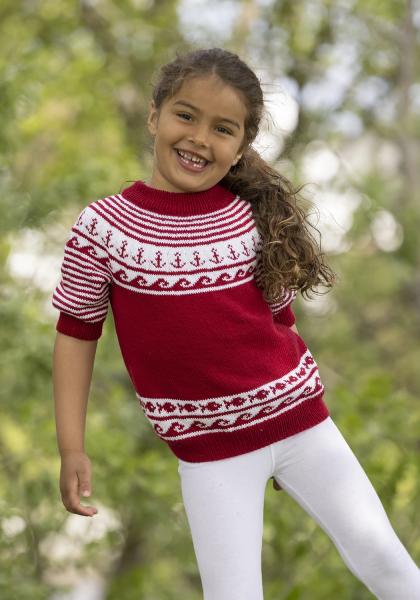 "Maritim" T-shirt- Viking Design 2323-2A Kit - 1 - 8år - Viking Bambino