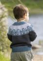 "Traktor" Genser- Viking Design 2323-1 Kit - 1 - 8år - Viking Bambino