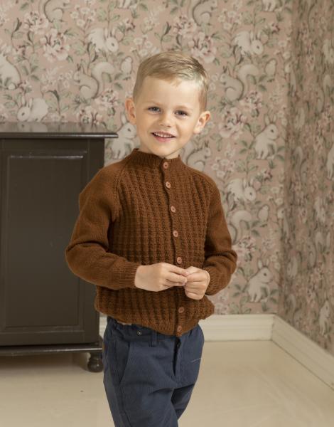 "Kaspian" Jakke - Viking Design 2225-9 Kit - 2 - 12 år - Viking Trend merino petite