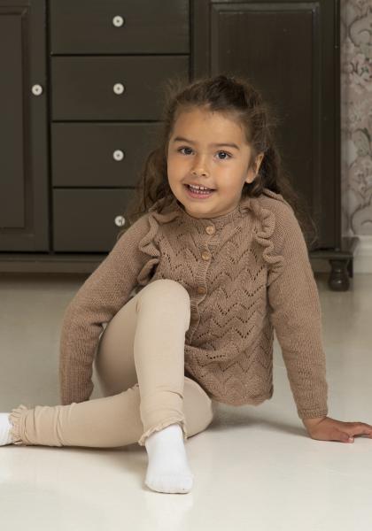 "Sahara" Cardigan- Viking Design 2225-8 Kit - 2 - 12 år - Viking Trend merino petite