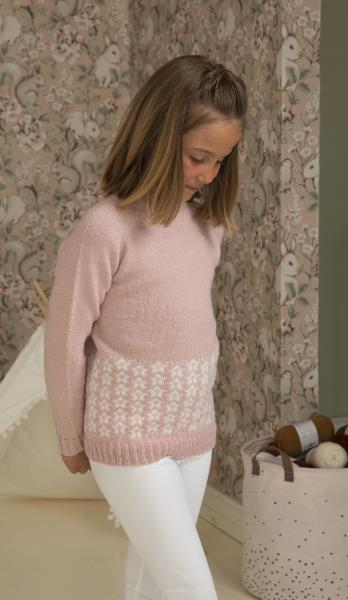 "Luma" Genser - Viking Design 2225-2 Kit - 2 - 12 år - Viking Trend merino petite