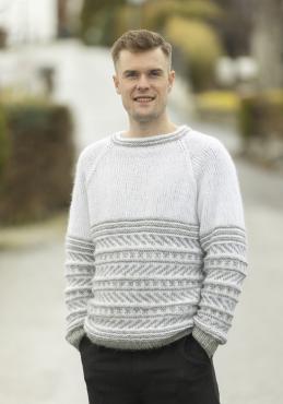 "Smestad" Genser - Viking Design 2316-6 Kit - XS-XXL - Viking Alpaca Bris
