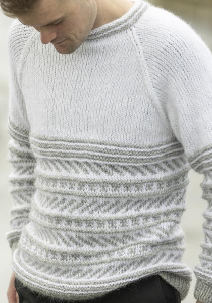 "Smestad" Genser - Viking Design 2316-6 Kit - XS-XXL - Viking Alpaca Bris